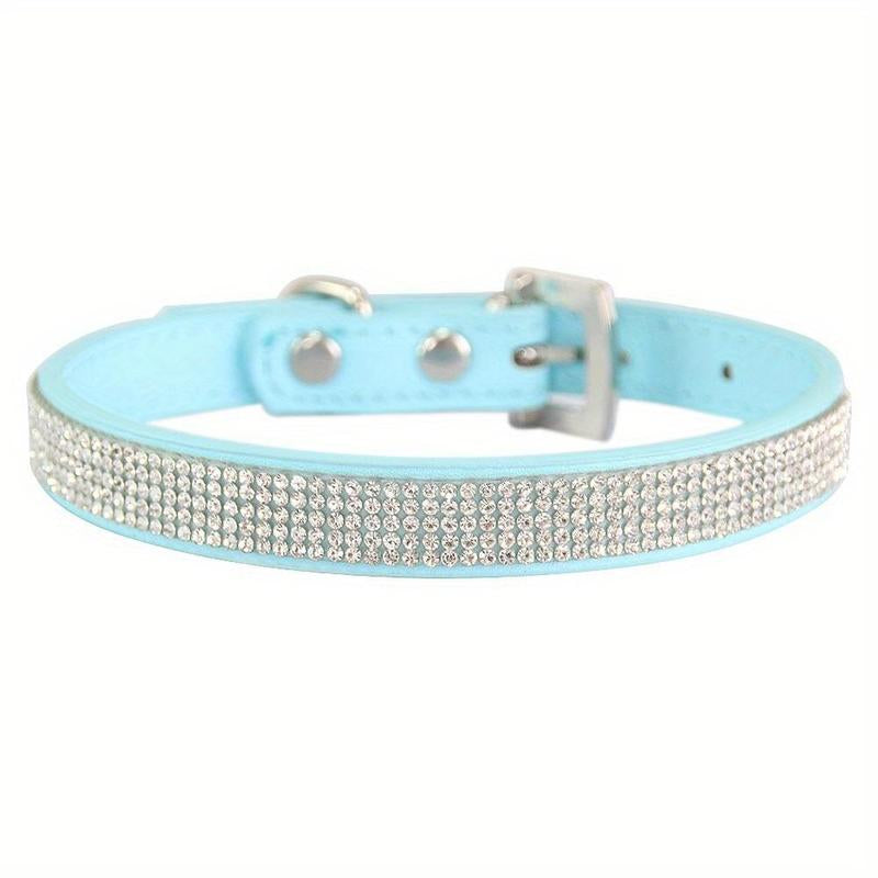 Adjustable Pet Collar, 1 Count Rhinestone Decor Pet Collar, Pet Supplies for Cute Cats and Puppies, Pet Accessories