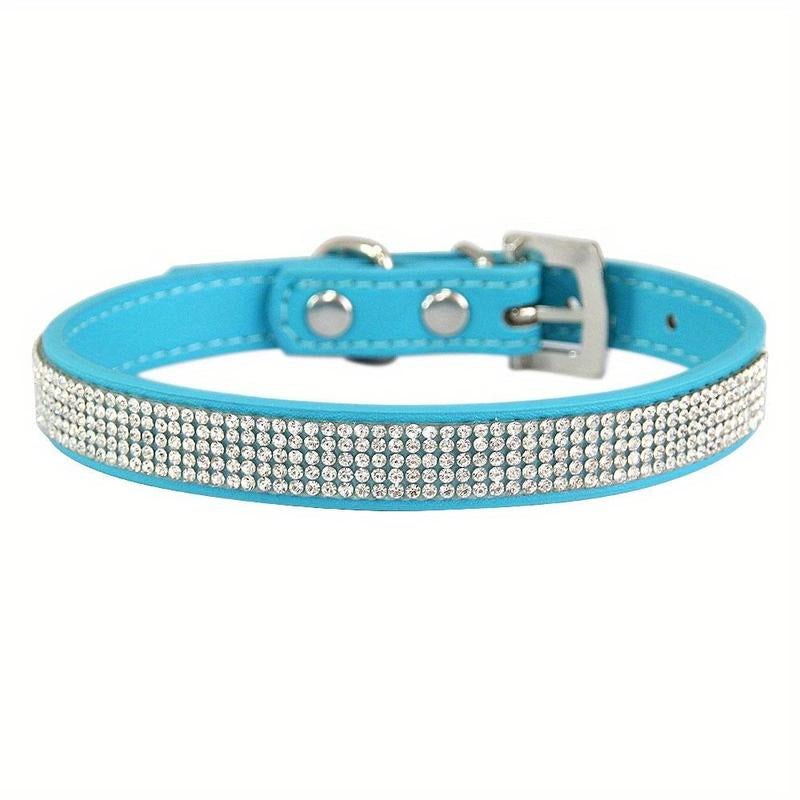 Adjustable Pet Collar, 1 Count Rhinestone Decor Pet Collar, Pet Supplies for Cute Cats and Puppies, Pet Accessories